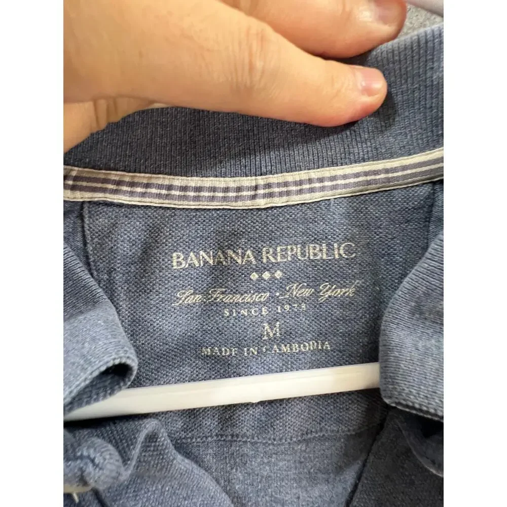 Banana Republic Shirt Adult Medium Blue Casual T Shirt Mens
